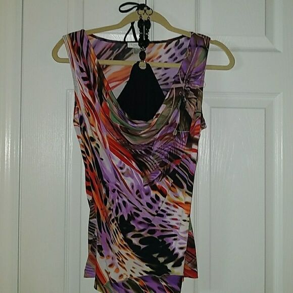 Conrad C multi print top Sz M - Picture 1 of 5